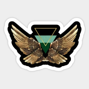 Gold Wing Sticker